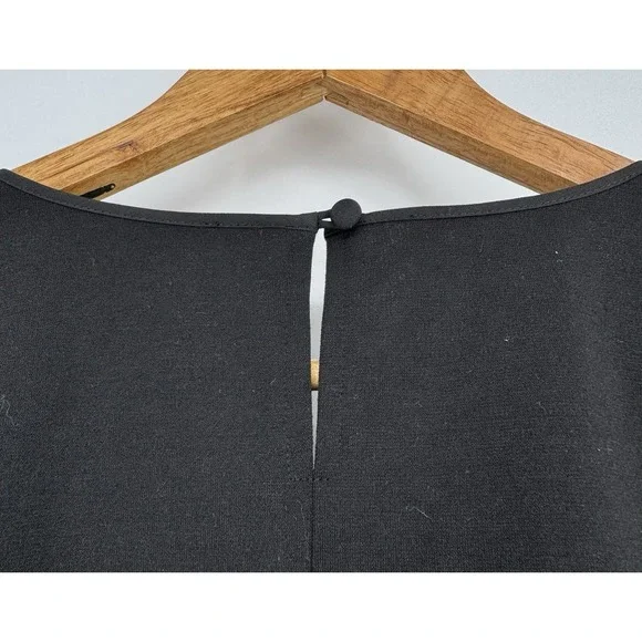 RSVP By Talbots Fringe Tank Top Women's Size Medium Black Sleeveless - Picture 6 of 6